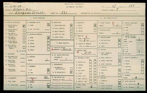 WPA household census for 521 DOUGLAS, Los Angeles