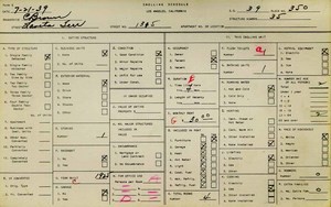 WPA household census for 1315 LAVETA, Los Angeles