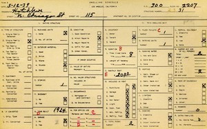 WPA household census for 115 N CHICAGO ST, Los Angeles