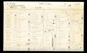 WPA household census for 6330 OTIS AVENUE, Bell, Los Angeles County