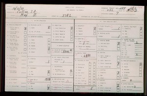 WPA household census for 3782 MAY ST, Los Angeles County