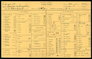 WPA household census for 123 1/2 N RAMPART, Los Angeles