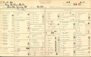WPA household census for 2137 SANTA YNEZ STREET, Los Angeles