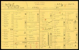 WPA household census for 1942 S CENTRAL AVE, Los Angeles