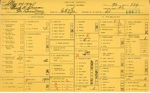 WPA household census for 657 N BROADWAY, Los Angeles
