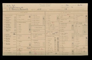 WPA household census for 119 S BONNIE BRAE ST, Los Angeles