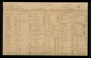WPA household census for 2745 PREWETT STREET, Los Angeles
