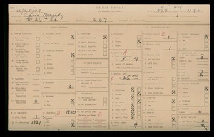WPA household census for 667 W 26TH STREET, Los Angeles County