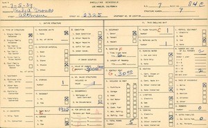 WPA household census for 2325 ALTMAN STREET, Los Angeles