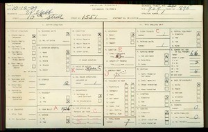 WPA household census for 1551 10TH ST, Los Angeles County