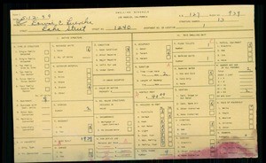 WPA household census for 1240 S LAKE STREET, Los Angeles