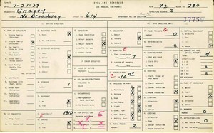 WPA household census for 614 N BROADWAY, Los Angeles