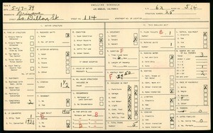 WPA household census for 114 S DILLON ST, Los Angeles