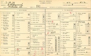 WPA household census for 837 WATERLOO STREET, Los Angeles