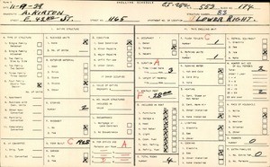 WPA household census for 1165 E 42ND STREET, Los Angeles County