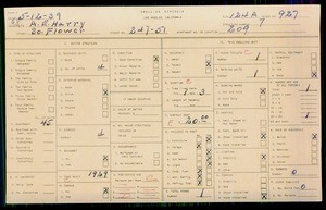 WPA household census for 247 S FLOWER, Los Angeles