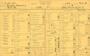 WPA household census for 1338 W 5TH ST, Los Angeles