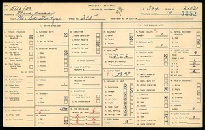 WPA household census for 215 N SARATOGA, Los Angeles