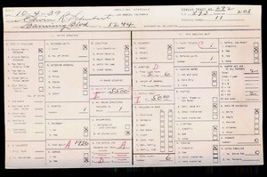 WPA household census for 1244 BANNING BLVD, Los Angeles County