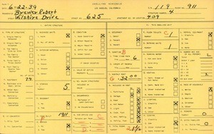 WPA household census for 625 WILSHIRE BLVD, Los Angeles