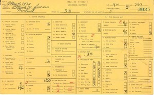 WPA household census for 318 N HILL, Los Angeles