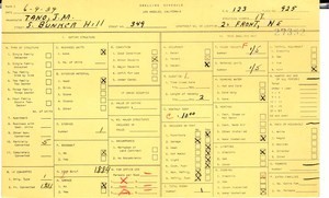 WPA household census for 349 S BUNKER HILL, Los Angeles