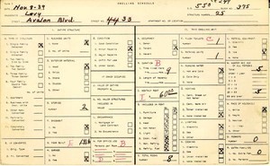 WPA household census for 4433 AVALON, Los Angeles