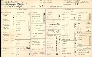 WPA household census for 111 WEST 52ND PLACE, Los Angeles County