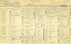 WPA household census for 2500 MICHIGAN, Los Angeles