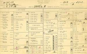 WPA household census for 3010 E 1ST, Los Angeles