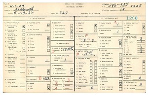 WPA household census for 727 EAST 119TH STREET, Los Angeles County