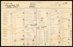 WPA household census for 4859 GAGE AVE, Los Angeles County