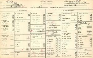 WPA household census for 156 WEST 48TH STREET, Los Angeles County
