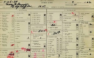 WPA household census for 1407 EDGECLIFF, Los Angeles