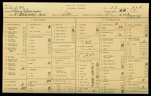 WPA household census for 496 N BEAUDRY AVE, Los Angeles