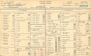 WPA household census for 1174R MIRASOL, Los Angeles