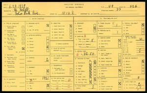 WPA household census for 1016 1/2 ECHO PARK AVE, Los Angeles