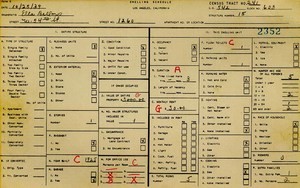 WPA household census for 1260 W 54TH, Los Angeles