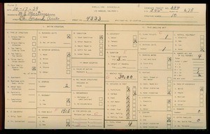 WPA household census for 4333 S GRAND AVE, Los Angeles County