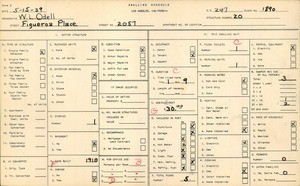 WPA household census for 2057 FIGUEROA PL, Los Angeles