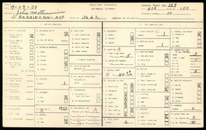 WPA household census for 3662 BARRINGTON AVE, Los Angeles County