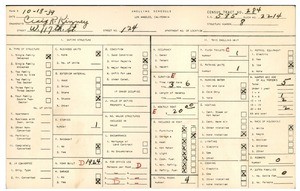 WPA household census for 124 WEST 117TH STREET, Los Angeles County