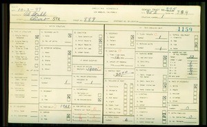WPA household census for 889 W OLIVER, Los Angeles County