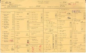 WPA household census for 525 CALIFORNIA, Los Angeles
