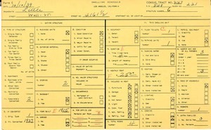 WPA household census for 4161 WALL, Los Angeles