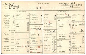WPA household census for 219 EAST 116TH PLACE, Los Angeles County