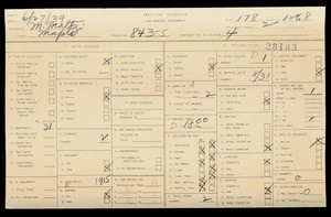 WPA household census for 843 MAPLE, Los Angeles