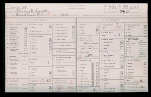 WPA household census for 3110 S CAROLINE STREET, Los Angeles County