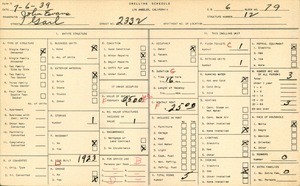 WPA household census for 2332 GAIL, Los Angeles