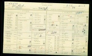 WPA household census for 745 CLOVER ST, Los Angeles